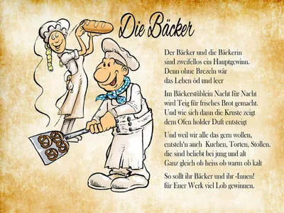 Produktbild von vianmo Holzschild 30x40 cm Die Bäcker und die Bäckerin