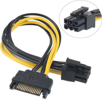 Obrázok produktu pre Adaptačný kábel DeLOCK - dĺžka 21 cm - PCI-E - SATA - pre kartu PCI Express - žltý,čierny