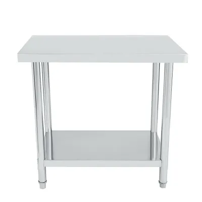 Produktbild von Bc-elec - WT100 Küche Arbeitstisch Verstellbare Füße Gastronomie Gastro Edelstahltisch Küchentisch 100x60cm Edelstahl