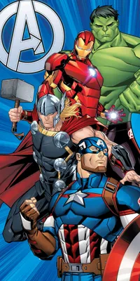 Immagine prodotto di Telo mare 70x140 AVANGERS MARVEL cotone