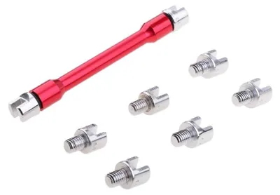 Productafbeelding van Spaaksleutel Set voor Motorfietsen en Fietsen - CNC Gefreesd Aluminium