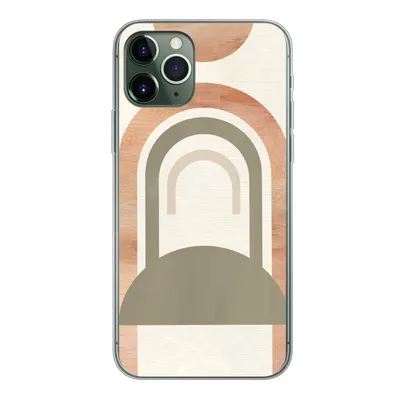Produktbild von MuchoWow® Handyhülle Schutzhülle Hülle für iPhone 11 Pro Rosa - Grün - Abstrakt Silikon Softcase Handy Hülle - Handy