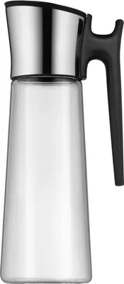 Produktbild von WMF Basic Wasserkaraffe mit Griff 1,5 liter, Glaskaraffe mit Deckel 1,5 l, Silikondeckel, CloseUp-Verschluss