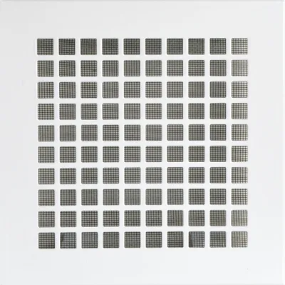 Produktbild von UPMANN Lüftungsgitter eckig mit Klemmfeder 200x200 mm Stahl weiß