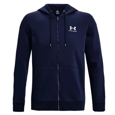 Produktbild von Under Armour Sweatshirt Ua Essential Fleece Fz Hood-Nvy 1373881-410__MD