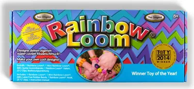 Obrázok produktu pre Pôvodná štartovacia sada Rainbow Loom Box Tkáčsky rám Kovová ihla 600 stúh Mix klipy