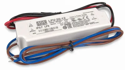 Produktbild von Mean Well LPV-20-12 SNT 12V/DC/0-1,67A/ 20W IP67