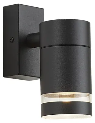 Zdjęcie produktu dla Nowoczesna lampa ścienna zewnętrzna czarna IP44 - Ensam