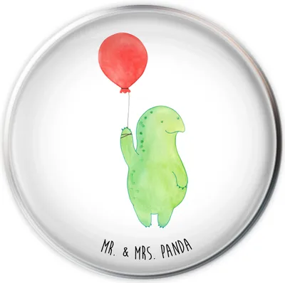 Produktbild von Mr. & Mrs. Panda Waschbecken Stöpsel Schildkröte Luftballon - Weiß - Geschenk, Motivationsspruch, waschbeckenverschluss, Abflussstopfen, Schildkröten, Ablaufstopfen