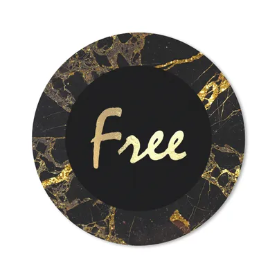 Produktbild von MuchoWow® Mauspad Mousepad Angebot - Frei - Schwarz - Marmor 20x20 cm - Mousepads - Maus Mat - Pad - Mausunterlage - Schreibtischmatte