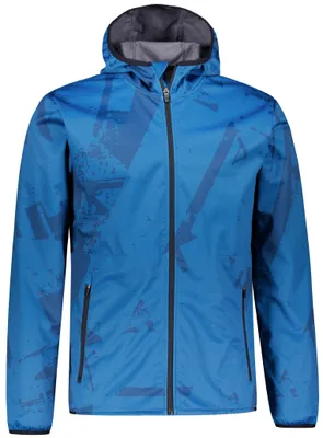 Image de Veste softshell premium pour hommes, modèle ALTISPORT VOJ/ALM079JACK01, couleur bleu, taille S