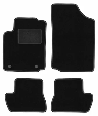 Zdjęcie produktu dla Dywaniki samochodowe welurowe LUX do: Citroen C2 (2003-2009, hatchback) czarne, z mocowaniami