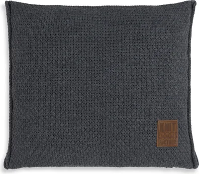 Produktbild von Knit Factory Jesse Kissen - Anthrazit - 50x50 cm