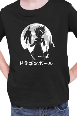 Produktbild von Kinder T-Shirt Japan Manga Anime Comics Animation Dragon Anime Manga Ball Goku Moon, 5-6 Jahr - 116 / Schwarz