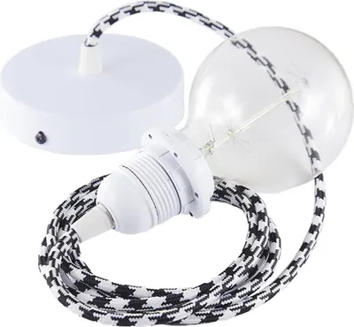 Produktbild von Creative Cables Rp04 Diy 2 M Hängeleuchte Pendel Für Lampenschirm Weiß Weiß One Size