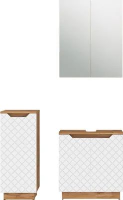 Immagine prodotto di Set di mobili da bagno Vicco Lotta Bianco 3 parti, Model 59478