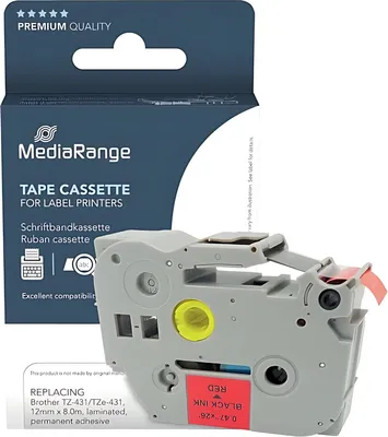 Produktbild von MediaRange Schriftbandka. Brother TZ-431/Tze-431 12mm,8m sw