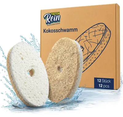 Kokosspons 12 Stück – Natürliche Schwämme für Küche & Geschirr