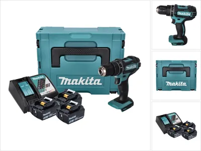 Produktbild von Akumulatorowa wiertarko-wkrętarka udarowa DHP482 | 18 V 3 x 3,0 Ah akumulatory Makpac rozmiar 2