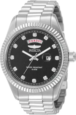 Produktbild von Invicta Specialty 51042 Herrenuhr - Quarzwerk - Edelstahl mit schwarzem Zifferblatt - 43 mm