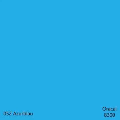 Produktbild von DIN A4 Oracal 8300 Transparent Cal – 32 Farben, Plotterfolie für Glas & Fenster, DIY Folie 1 Stk. 052Azurblau