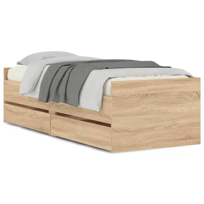 Immagine prodotto di Struttura letto con cassetti in rovere Sonoma 90x200 cm