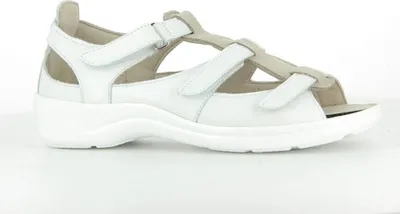 Produktbild von Sandaletten Damen Varomed Leder Capri Weiß-Silber (Gr 4,5 (37 1/3))