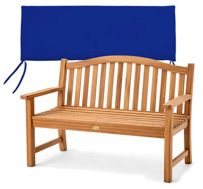 Produktbild von Teako Design Gartenbank Catania Teakholz Massiv 120cm mit Kissen Blau