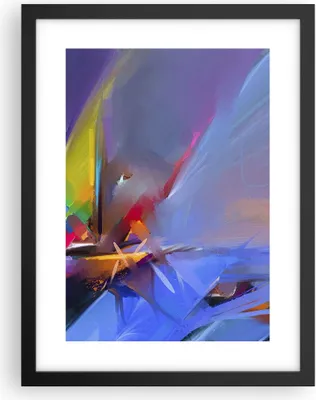 Produktbild von Gerahmtes Poster - Schwarzer Rahmen - Abstraktion modern - 30x40 cm - Wand Bild - Wanddeko - Wandbilder - Kunstposter - Wandposter - Bilderrahmen - Bilder - Kunstdruck - Wandbild - P2BPA30x40-4030