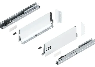 Produktbild von Blum Tandembox antaro K Schubladenschienen-Set | 1 Paar, 30kg 350mm | Vollauszug Blumotion, seidenweiß