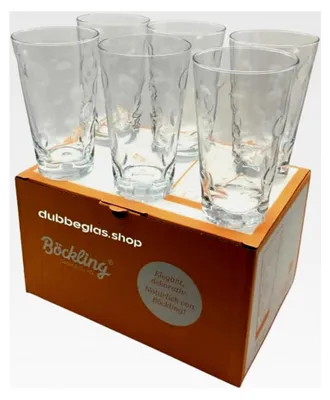 Produktbild von 6 Dubbegläser 0,5 L mit Logofläche (glatte Fläche ca. 9 x 7 cm) für Druck und Gravur