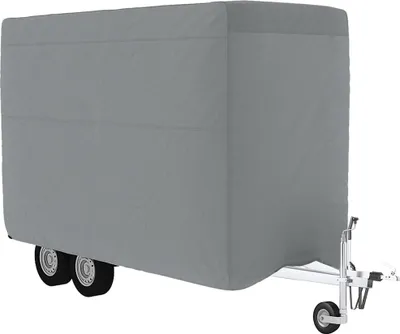 Image de vidaXL Housse de protection pour van pour chevaux Gris 334x148x230 cm Non-tissé
