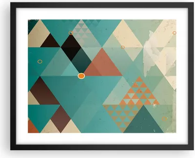 Produktbild von Gerahmtes Poster - Schwarzer Rahmen - Abstraktion modern - 50x40 cm - Wand Bild - Wanddeko - Wandbilder - Kunstposter - Wandposter - Bilderrahmen - Bilder - Kunstdruck - Wandbild - P2BAA50x40-3571