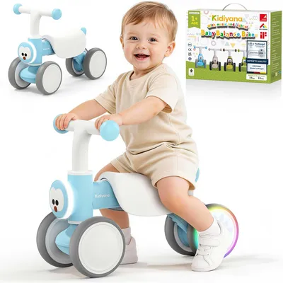 Productafbeelding van Kidiyana loopfiets voor baby's vanaf 1 jaar, met muziek en licht, geschikt tot 25 kg