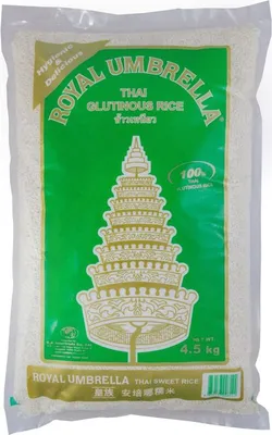 Produktbild von Royal Umbrella weißer Klebreis 4,5kg | Thai Glutinous Rice | Klebereis