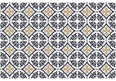 Productafbeelding van Zelfklevende tegelstickers voor keuken en badkamer – 24 Estrela Azulejo tegelstickers – 24 stickers, 20 x 20 cm