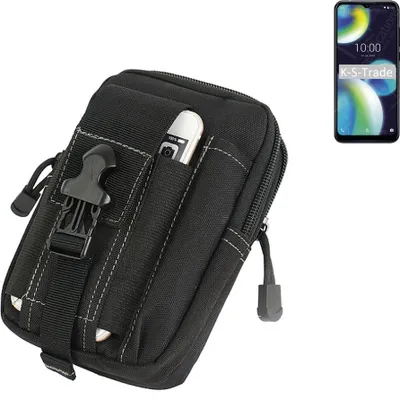 Produktbild von K-S-Trade Gürtel Tasche kompatibel mit Wiko View 4 Lite Gürteltasche Holster Schutz Hülle Handy Hülle Smartphone outdoor Handy-Hülle schwarz
