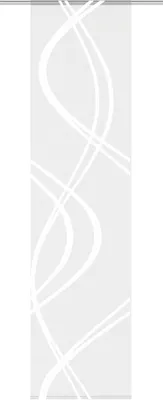 Produktbild von Schiebevorhang TIBERIO aus Dekostoff und Voile mit Scherli 245 x 60 cm