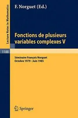 Obrázok produktu pre Fonctions de Plusieurs Variables Complexes V