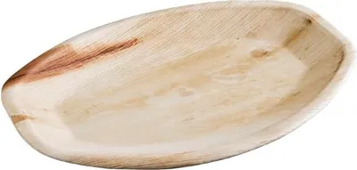 Zdjęcie produktu dla Talerze kompostowalne owalne Fiesta z liści palmowych 360 mm (100 sztuk)