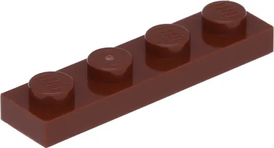 Produktbild von Lego® 1x4 Platte 3710 - 250 Stück Braun