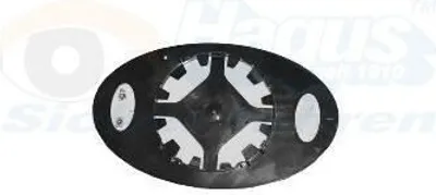 Produktbild von VAN WEZEL Spiegelglas Außenspiegel Rechts für MINI Schrägheck (R50, R53) Konvex Beheizbar Unbeheizt 0502838
