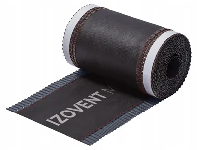 Obrázok produktu pre 4ROOF Tasma kalenicowa IZOVENT 230 mm x 5 m, antracitová, pod komín, s ventiláciou