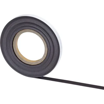 Image de Ruban magnétique MAUL PET 1 pièce 40 g/cm² magnétique autocollant inscriptible 10 m x 2,5 cm x 1 mm marron