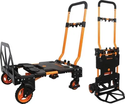 Image de Chariot diable pliable 136 kg 2 Positions Chariot professionnel à roues BRIXO