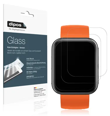 Produktbild von 2x Schutzfolie für Maimo Watch matt - Anti-Shock 9H Folie dipos Glass Kunststoffglas