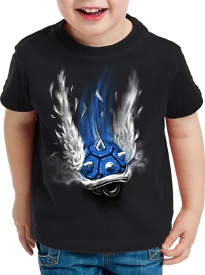 Produktbild von style3 Blauer Panzer T-Shirt Kinder kart videospiel konsole