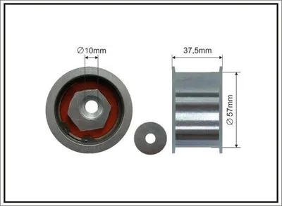 Produktbild von CAFFARO Umlenkrolle/Führungsrolle, Zahnriemen CAFFARO_344-99