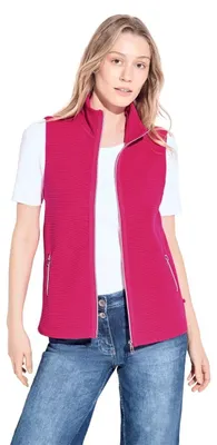 Productafbeelding van Cecil Damen vest, model Weste, kleur roze sorbet, maat XS