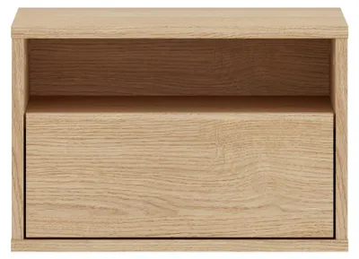 Produktbild von Selsey Heggers – Nachttisch mit Schublade und Nische, Eiche Mavelie, 45 cm
